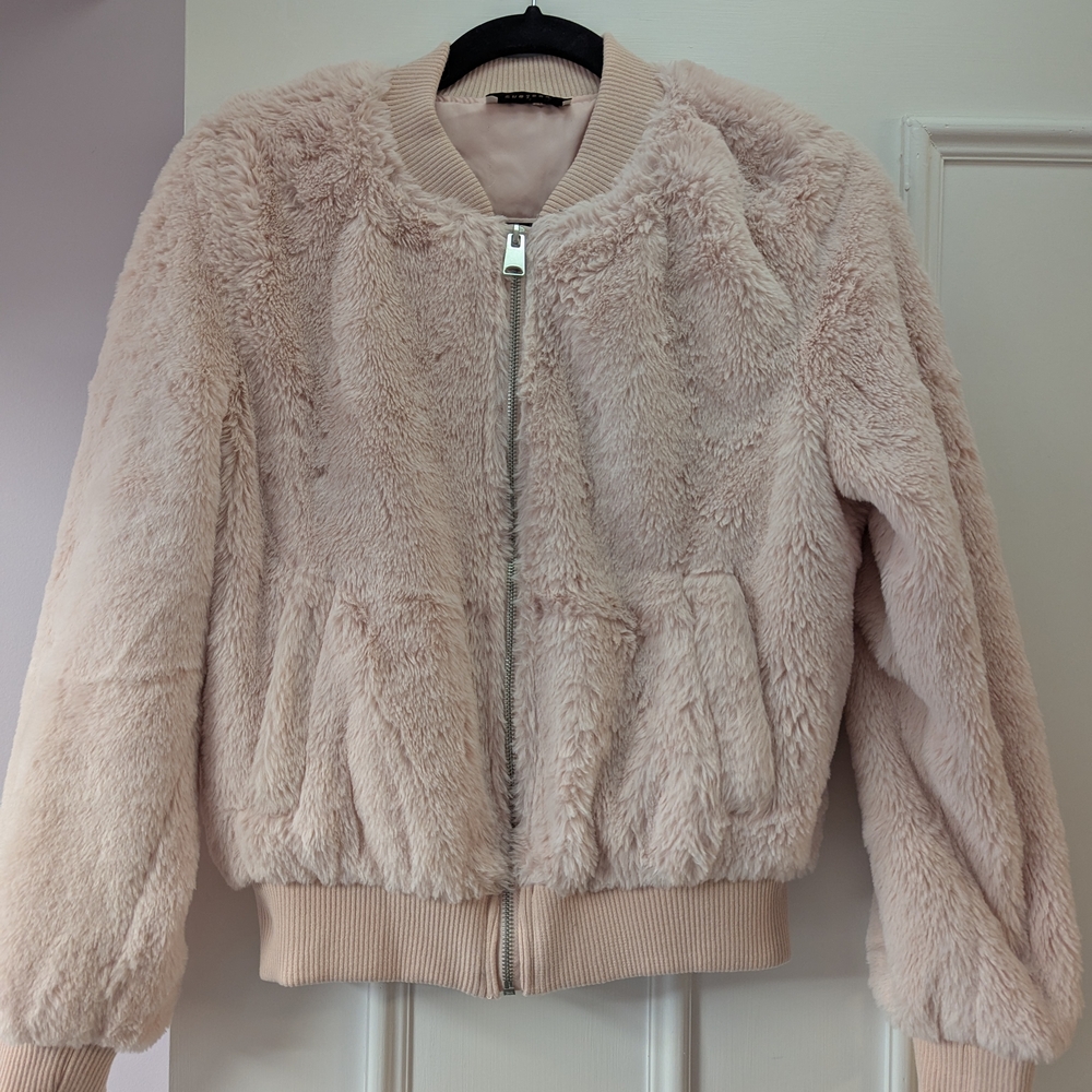 Women's Pink Bomber Jacket Size -M